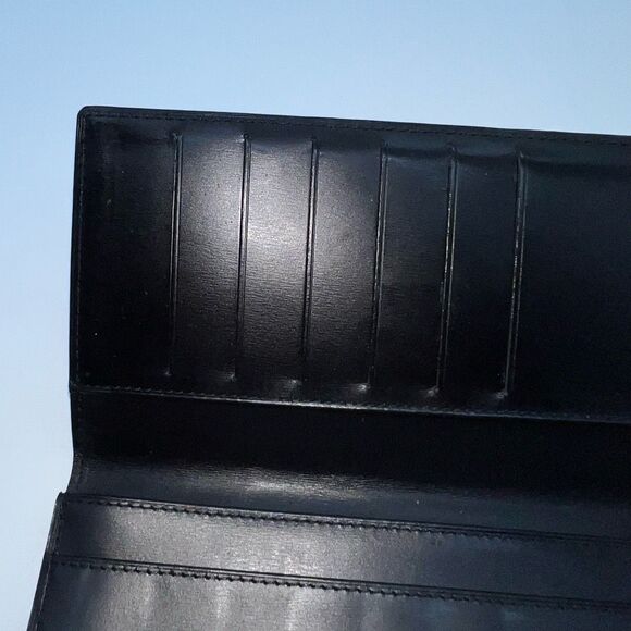 Dunhill Wallet Purse Long Wallet D Logos Black Silver Authentic - Picture 9 of 16